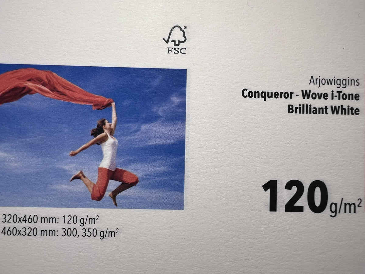 Arjowiggins Conqueror Wove i-Tone 120 g/m² – fronte