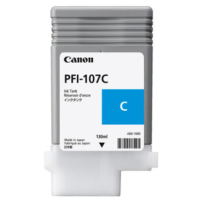 Cartuccia Canon PFI-107 C ciano 130 ml