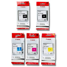 Set 5 cartucce Canon PFI-107 130 ml: serie completa con tutti i colori
