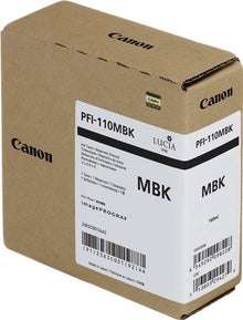 Cartuccia Canon PFI-110 MBK nero opaco 160 ml