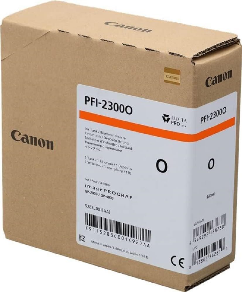 Cartuccia Canon PFI-2300 O arancione 330 ml
