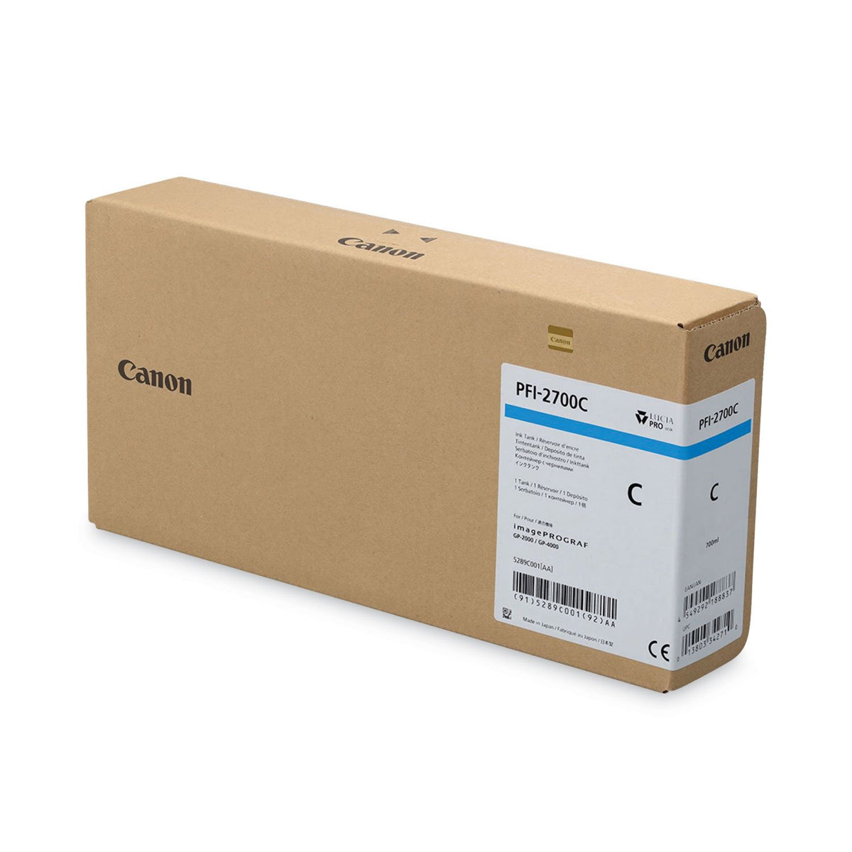 Cartuccia Canon PFI-2700 C ciano 700 ml