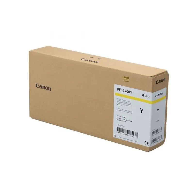 Cartuccia Canon PFI-2700 Y giallo 700 ml