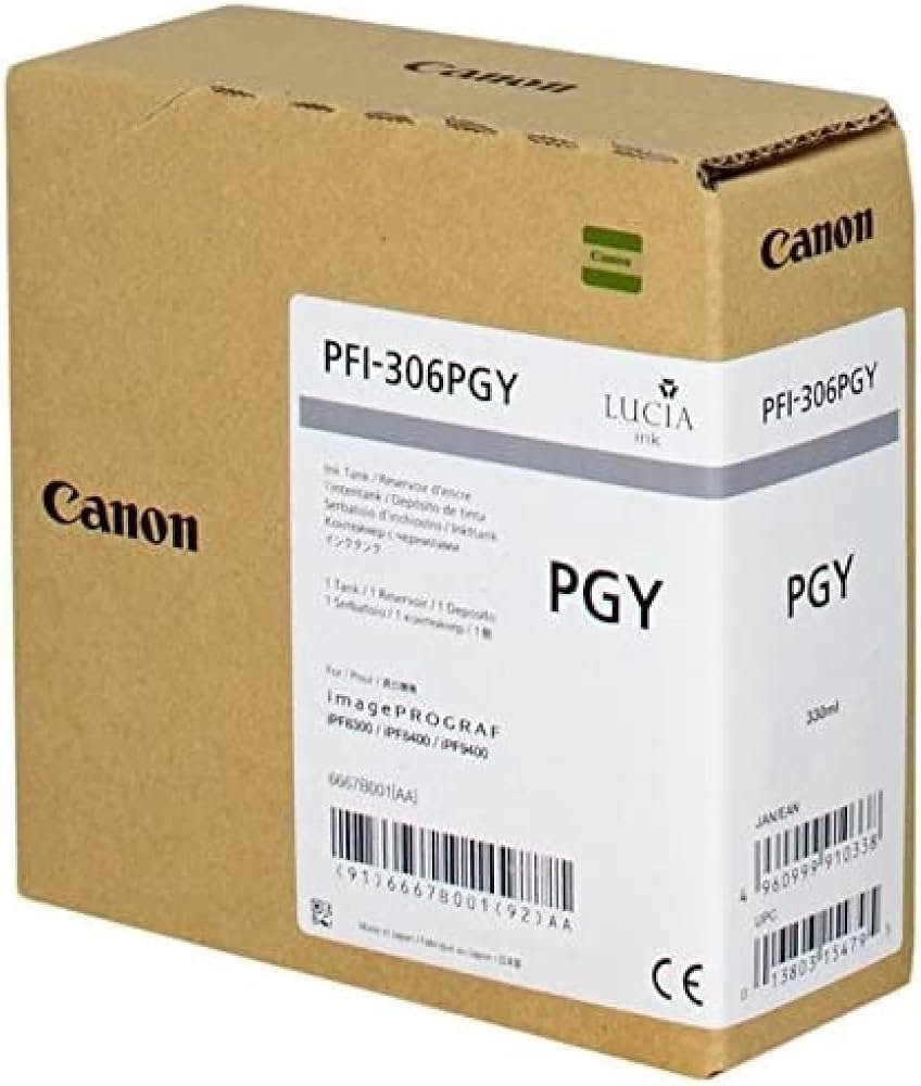 Cartuccia Canon PFI-306 PGY grigio foto 330 ml