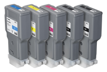 Set 5 cartucce Canon PFI-320 300 ml: serie completa con tutti i colori