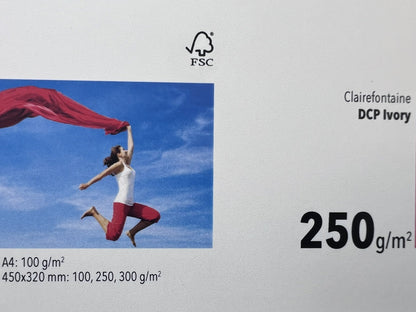 Clairefontaine DCP Ivory 250 g/m² – fronte