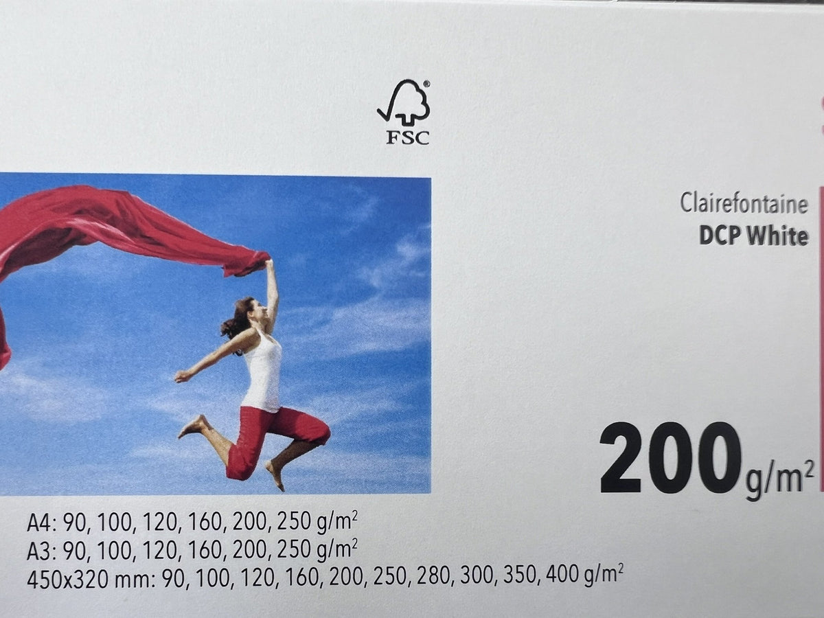 Clairefontaine DCP White 200 g/m² – fronte