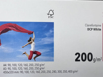 Clairefontaine DCP White 200 g/m² – fronte