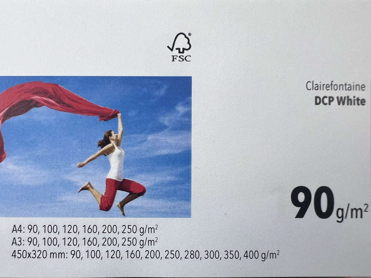 Clairefontaine DCP White 90 g/m² – fronte