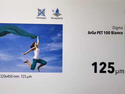 Digma arGo PET bianco 100 µm – fronte
