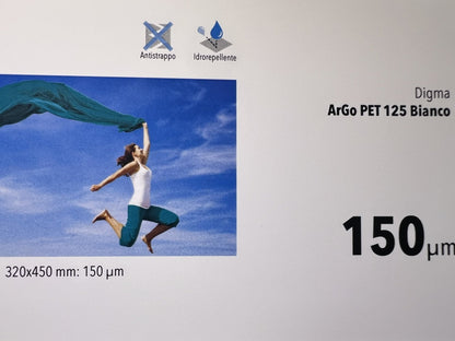 Digma arGo PET bianco 125 µm – fronte