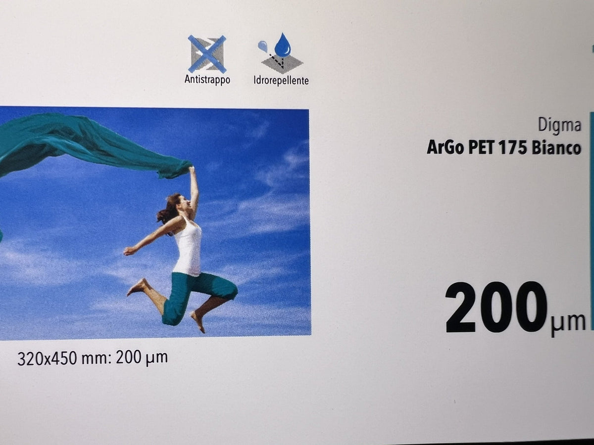 Digma arGo PET bianco 175 µm – fronte