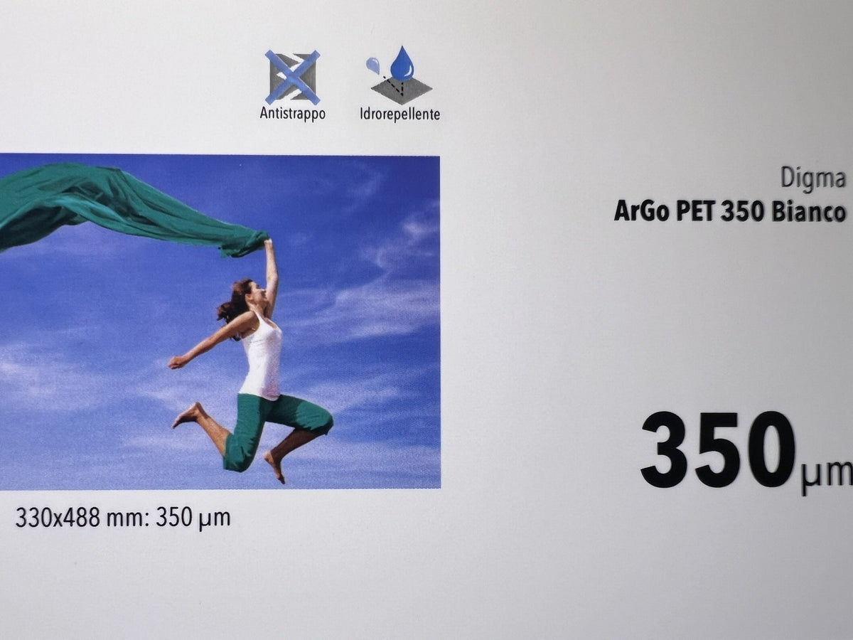Digma arGo PET bianco 350 µm – fronte