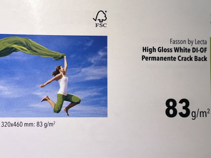Fasson High Gloss bianco – fronte