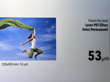 Fasson Laser PET Silver – fronte