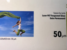 Fasson Laser PET trasparente lucido – fronte
