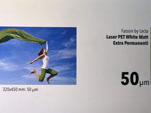 Fasson Laser PET bianco opaco – fronte