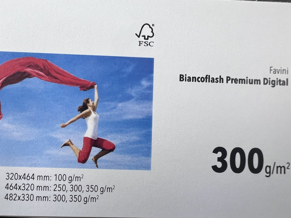Favini Biancoflash Digital Bianco Premium 300 g/m² – fronte