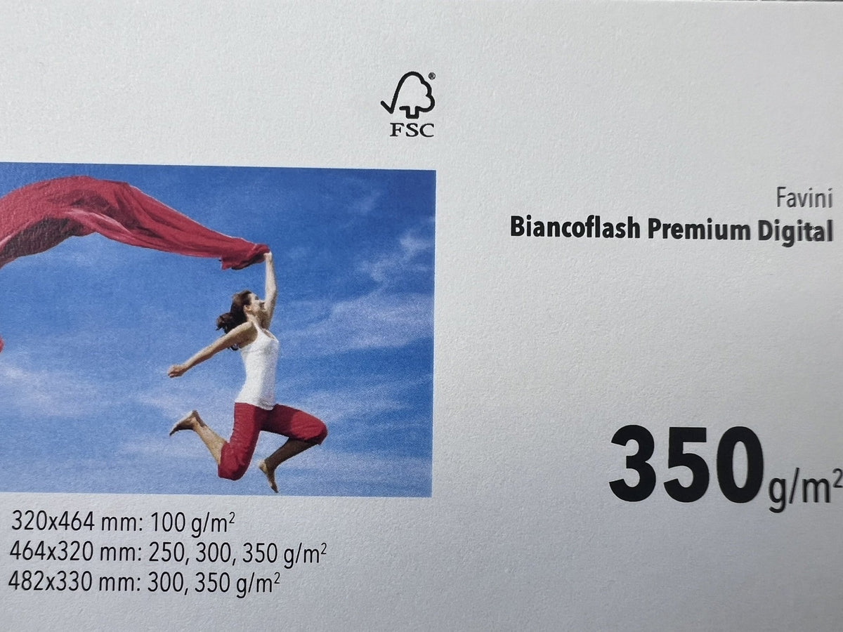 Favini Biancoflash Digital Bianco Premium 350 g/m² – fronte