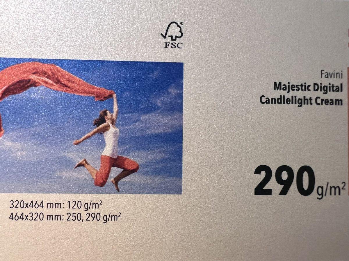 Favini Majestic Digital Candlelight Cream 290 g/m² – fronte