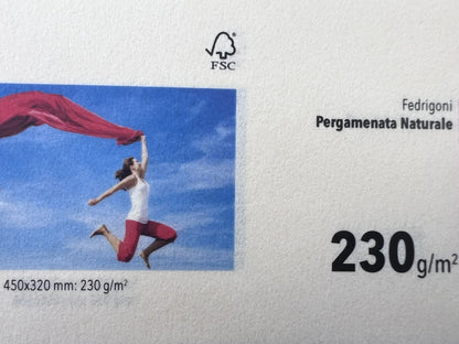 Fedrigoni Pergamenata Naturale 230 g/m² – fronte