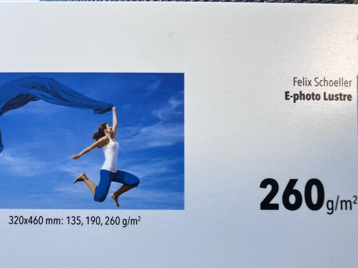 Felix Schoeller E-photo Lustre 261 g/m² – fronte