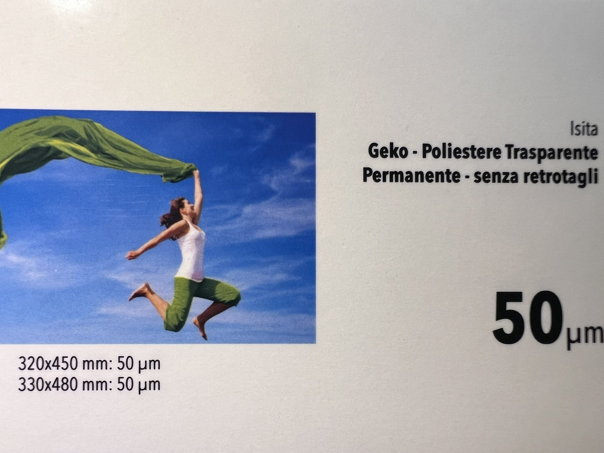 Isita Geko PET trasparente – fronte