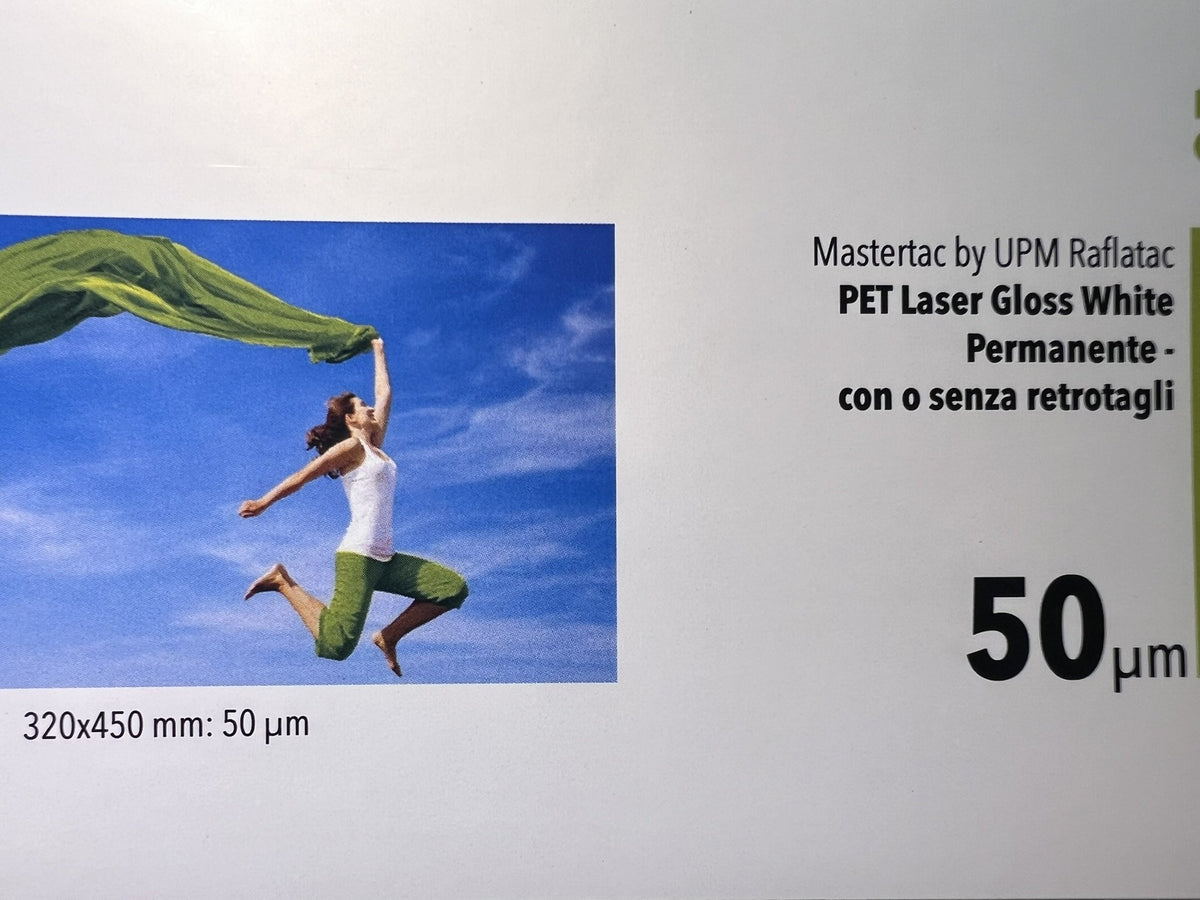 Mastertac Pet Laser Gloss Permanente · con retrotagli – fronte