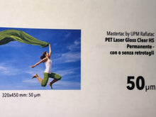 Mastertac Pet Laser Gloss Clear Permanente · con retrotagli – fronte