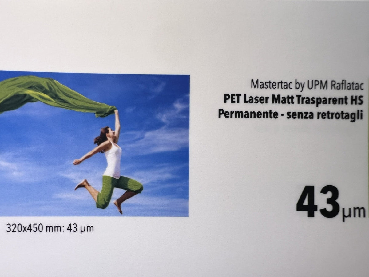 Mastertac Pet Laser Matt Trasparente – fronte