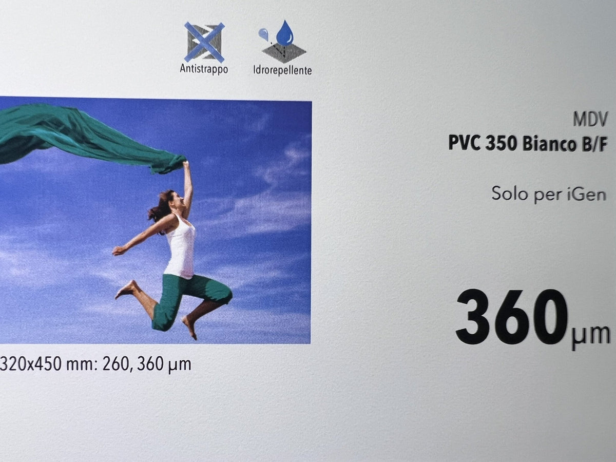MDV PVC Bianco 360 µm – fronte