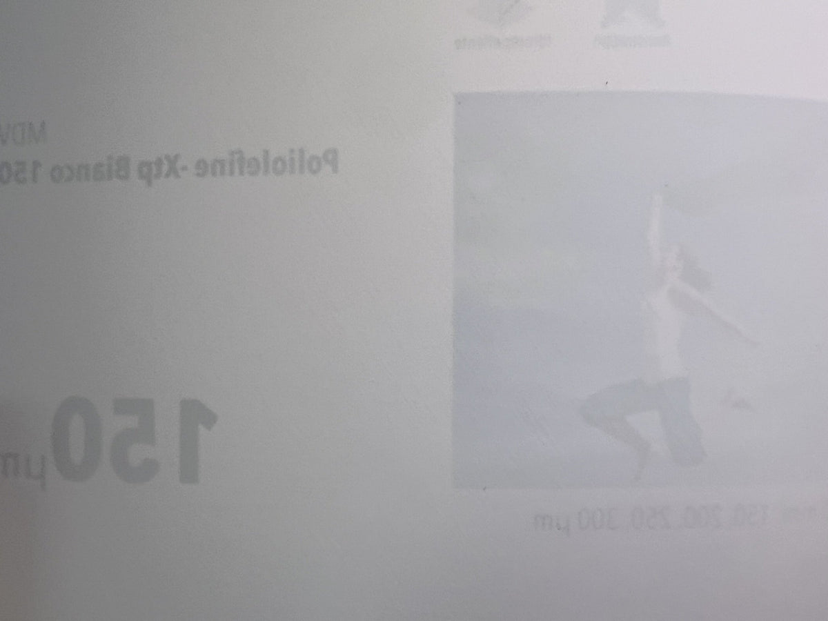 MDV XTP poliolefine bianco 150 µm – retro