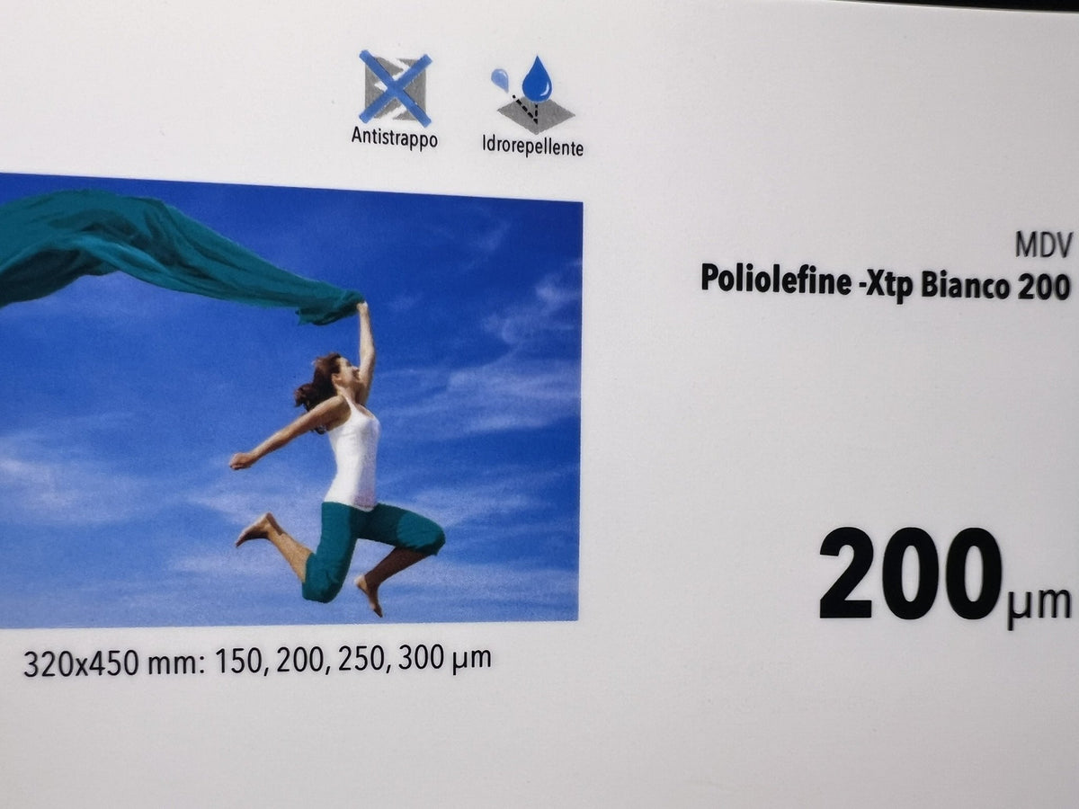 MDV XTP poliolefine bianco 200 µm – fronte