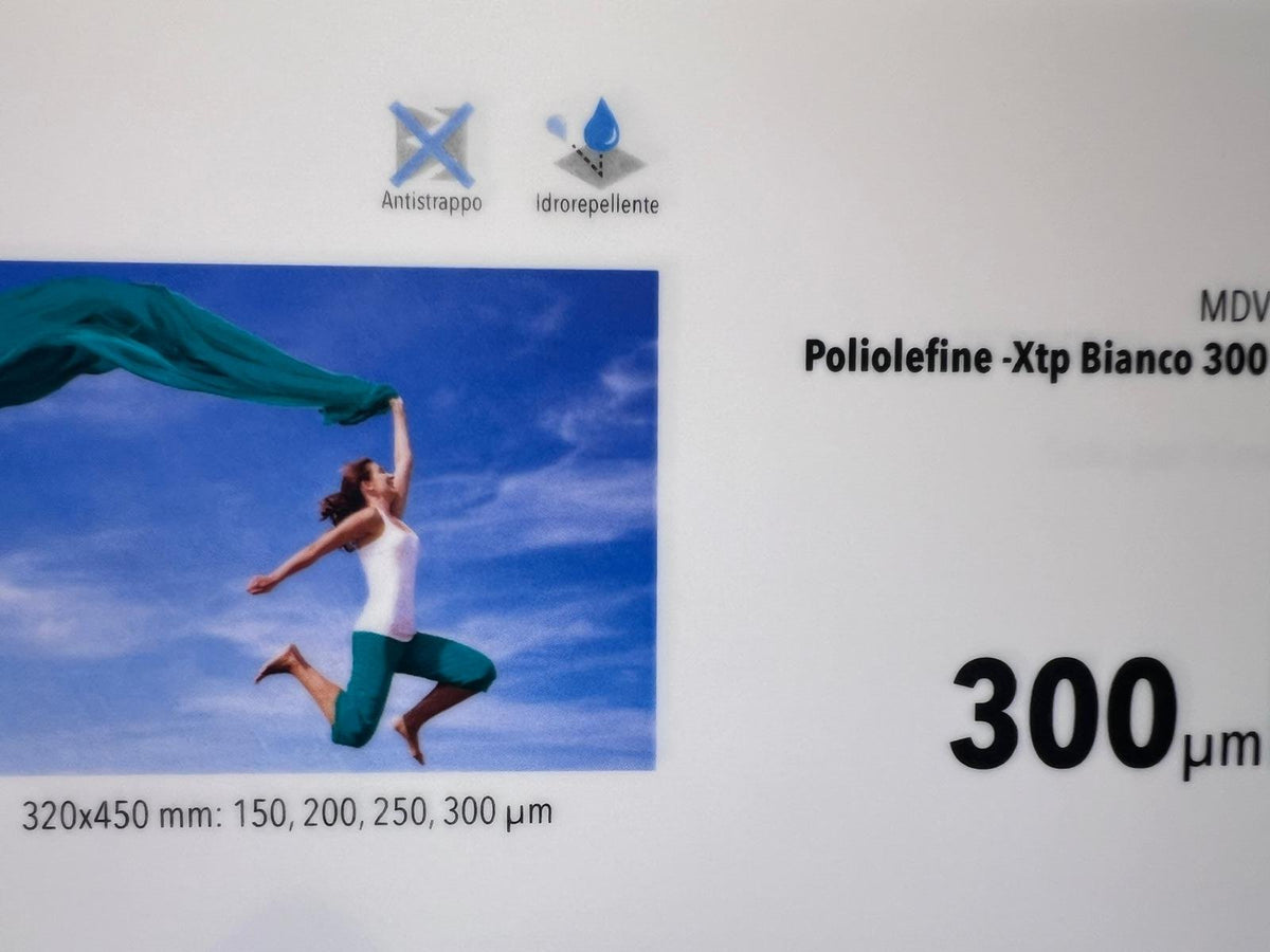 MDV XTP poliolefine bianco 300 µm – fronte