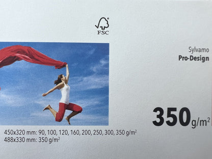 Sylvamo Pro-Design 350 g/m² – fronte