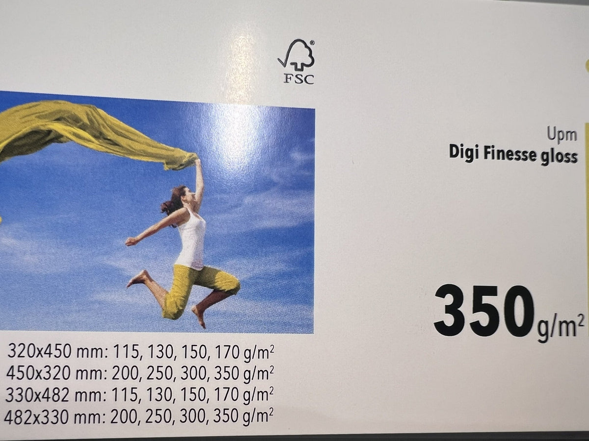 UPM Digi Finesse Gloss 350 g/m² – fronte